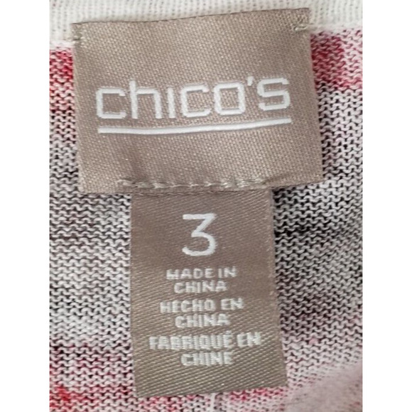 NWT Chico’s Tribal Chic Storm Cardigan | Size 3 (XL) | Linen Cotton Semi Sheer - Picture 4 of 7